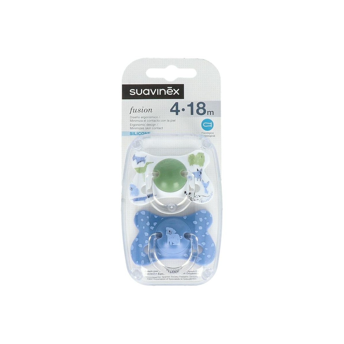 Chupete Suavinex Fusion Silicona Fisio 4-18 2 Un