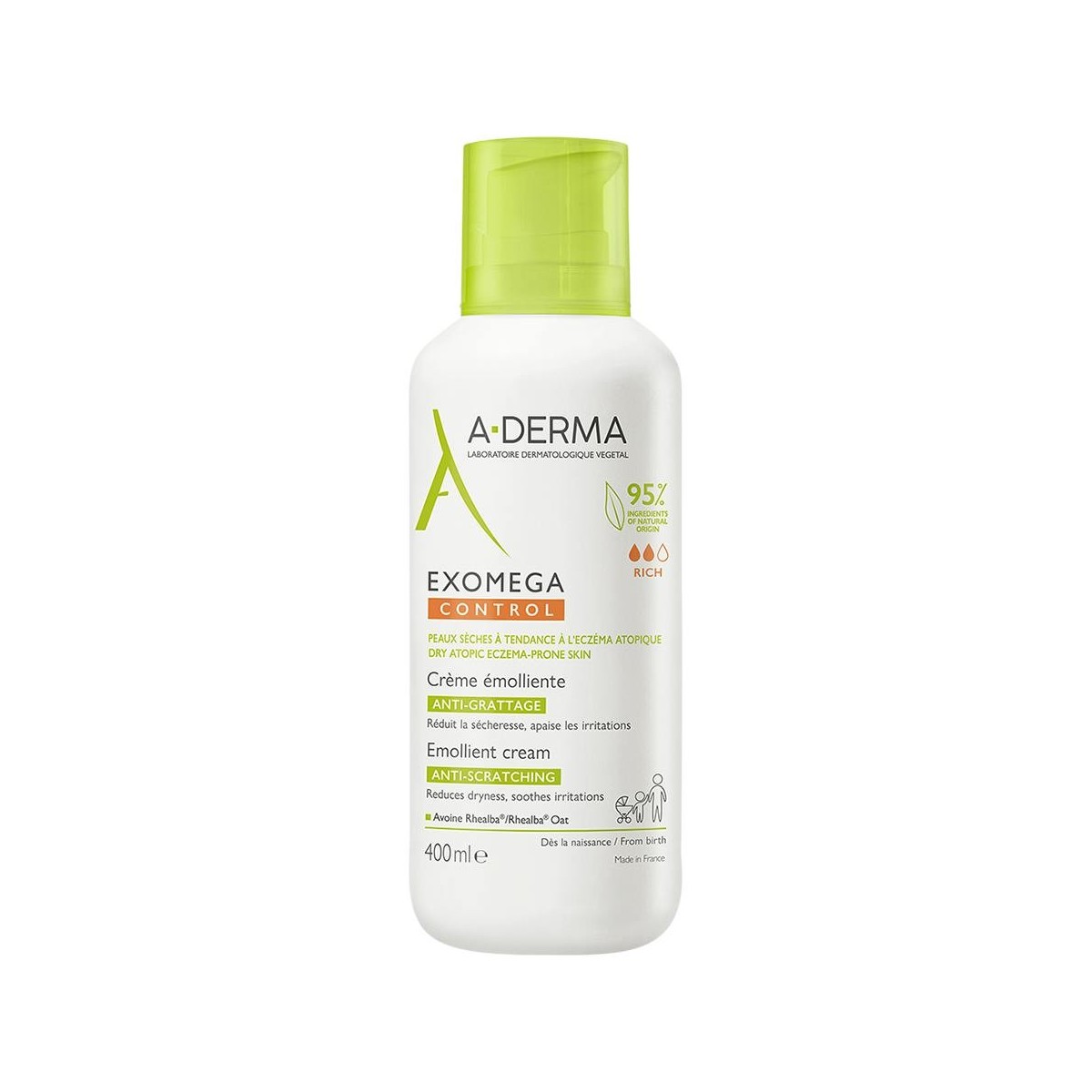 A-Derma Exomega Control Crema emoliente antiirritación 400ml
